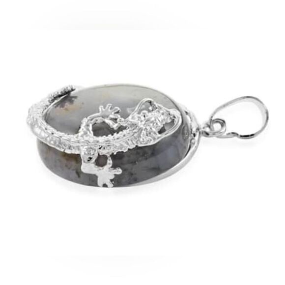 Mass Agate Dragon Sphere Pendant - Picture 5 of 13